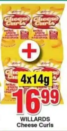 Choppies WILLARDS Cheese Curls offer