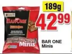 Choppies Bar One Minis offer