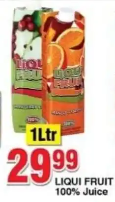 Choppies Liqui fruit 100% juice offer
