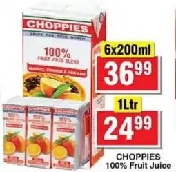 Choppies Choppies 100% Fruit Juice offer
