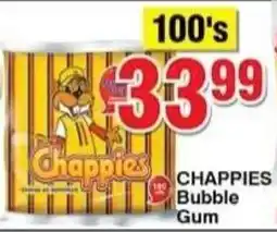 Choppies Chappies Bubble Gum offer