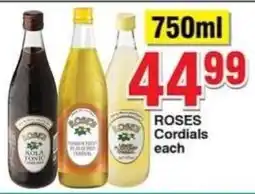 Choppies ROSES Cordials offer