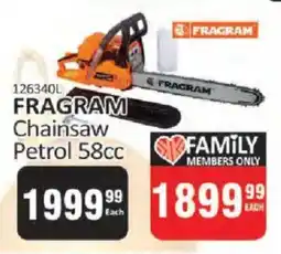 KitKat Cash and Carry Fragram Chainsaw Petrol 58cc offer