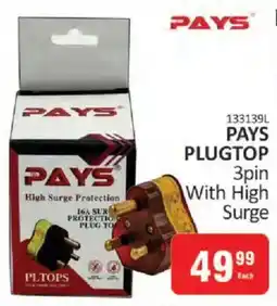 KitKat Cash and Carry Pays Plugtop 3pin With High Surge offer