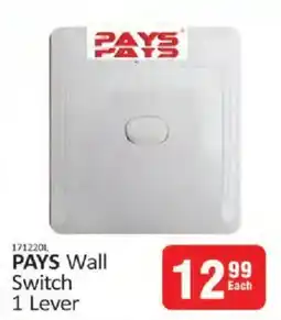 KitKat Cash and Carry PAYS Wall Switch 1 Lever offer