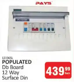 KitKat Cash and Carry PAYS Populated Db Board 12 Way Surface Din offer