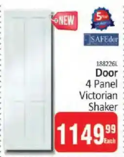 KitKat Cash and Carry SAFEdor Door 4 Panel Victorian Shaker offer