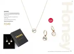 Honey Fashion Accessories Honey 18ct gold plated stainless steel jewellery set offer