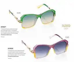Honey Fashion Accessories Honey transparent green, yellow and clear polycarbonate frame or transparent purple, yellow and pink polycarbonate frame offer