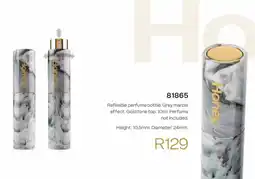 Honey Fashion Accessories Honey refillable perfume bottle grey marble effect offer