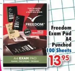 DB Cash And Carry Freedom Exam Pad A4 Punched offer