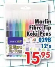 DB Cash And Carry Marlin Fibre Tip Koki Pens offer
