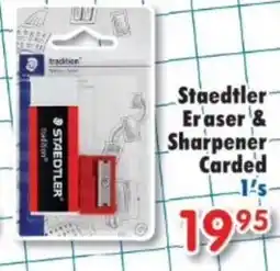 DB Cash And Carry Staedtler Eraser & Sharpener Carded offer