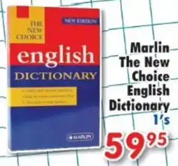 DB Cash And Carry Marlin The New Choice English Dictionary offer
