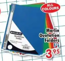 DB Cash And Carry Marlin Quotation Folders offer