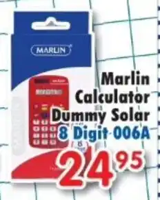 DB Cash And Carry Marlin Calculator Dummy Solar 8 Digit-006A offer