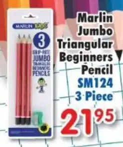 DB Cash And Carry Marlin Jumbo Triangular Beginners Pencil offer