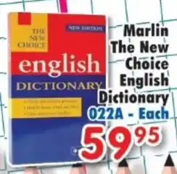 DB Cash And Carry Marlin The New Choice English Dictionary offer