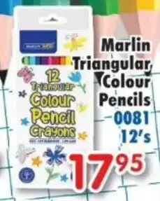 DB Cash And Carry Marlin Triangular Colour Pencils offer