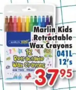 DB Cash And Carry Marlin Kids Retractable Wax Crayons offer