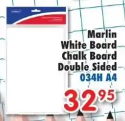 DB Cash And Carry Marlin White Board Chalk Board Double Sided offer