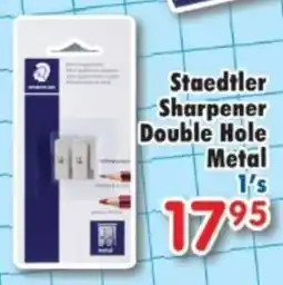 DB Cash And Carry Staedtler Sharpener Double Hole Metal offer