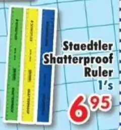 DB Cash And Carry Staedtler Shatterproof Ruler offer
