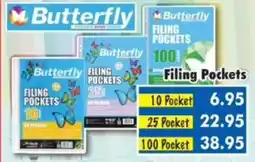 DB Cash And Carry Butterfly Filing Pockets offer