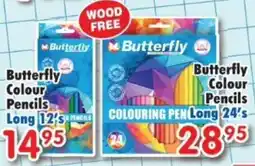 DB Cash And Carry Butterfly Colour Pencils offer