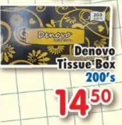 DB Cash And Carry Denovo Tissue Box offer