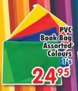 DB Cash And Carry PVC Book Bag Assorted Colours offer