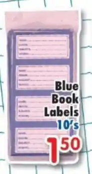 DB Cash And Carry Blue Book Labels offer