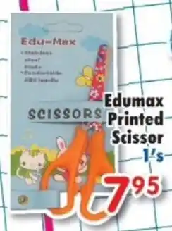 DB Cash And Carry Edumax Printed Scissor offer