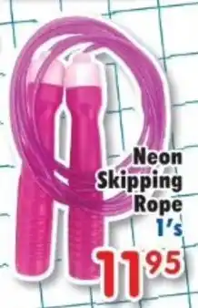 DB Cash And Carry Neon Skipping Rope offer