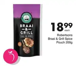 Save Robertsons Braai & Grill Spice Pouch offer