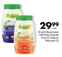 Save B-well Mayonnaise Original/ Thick & Creamy/ Reduced Oil offer
