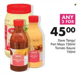 Save Save Tangy/ Peri Mayo/ Tomato Sauce offer