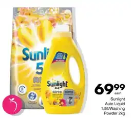 Save Sunlight Auto Liquid/ Washing Powder offer