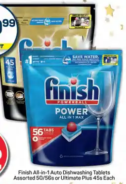 Pick n Pay Finish All-in-1 Auto Dishwashing Tablets Assorted or Ultimate Plus offer