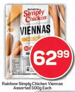 Pick n Pay Rainbow Simply Chicken Viennas Assorted offer