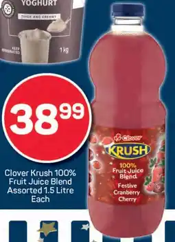 Pick n Pay Clover Krush 100% Fruit Juice Blend Assorted offer