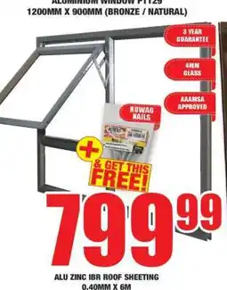 Boxer ALU ZINC IBR ROOF SHEETING offer