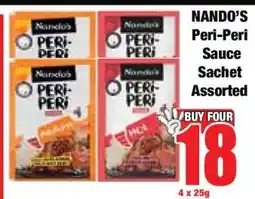 Boxer Nando's Peri-Peri Sauce Sachet Assorted offer