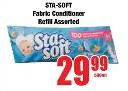 Boxer STA-SOFT Fabric Conditioner Refill Assorted offer