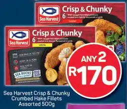 Pick n Pay Sea Harvest Crisp & Chunky Crumbed Hake Fillets Assorted offer