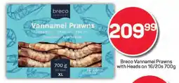 Pick n Pay Breco Vannamei Prawns with Heads on offer