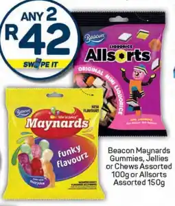 Pick n Pay Beacon Maynards Gummies, Jellies or Chews Assorted or Allsorts Assorted offer