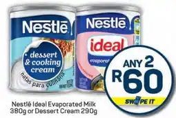 Pick n Pay Nestlé Ideal Evaporated Milk or Dessert Cream offer