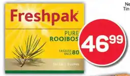 Pick n Pay Freshpak Pure Rooibos Tagless Teabags offer