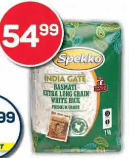 Pick n Pay Spekko India Gate Basmati Extra Long Grain White Rice offer